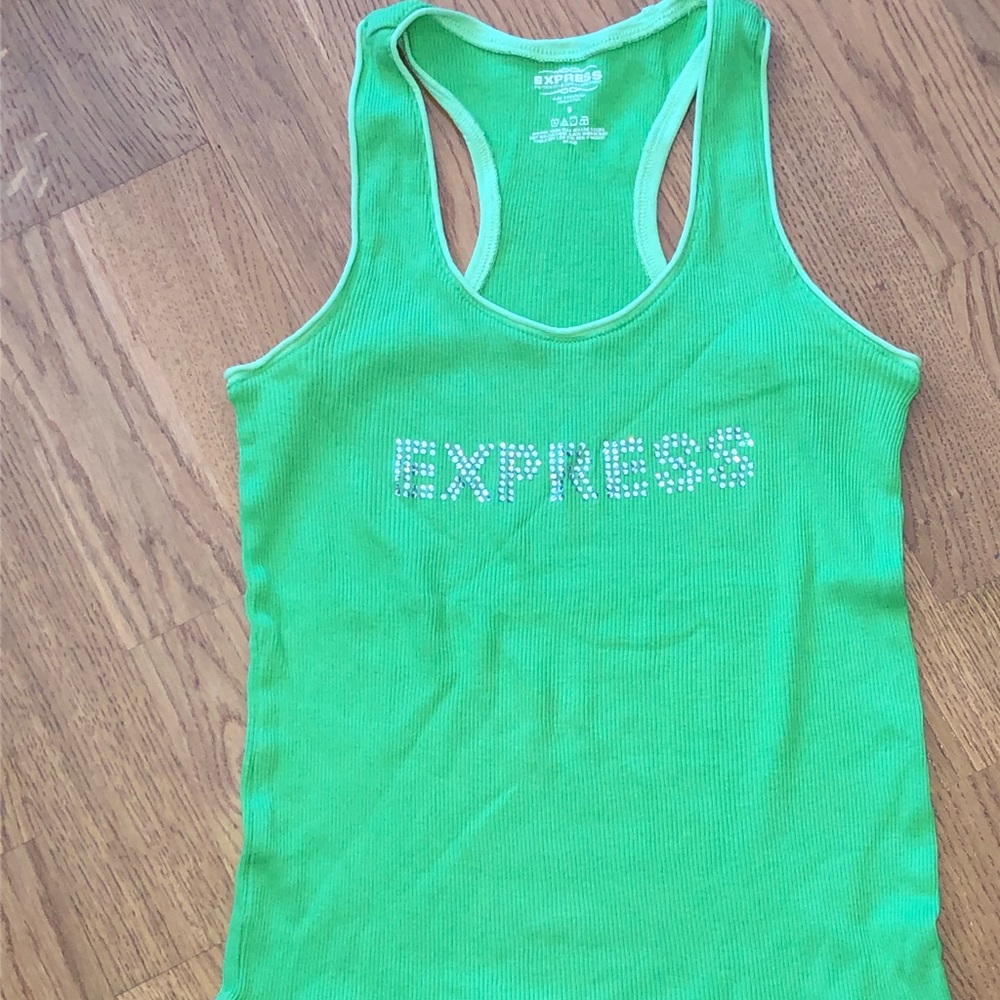Express Tank Top w/Rhinestones-Vintage